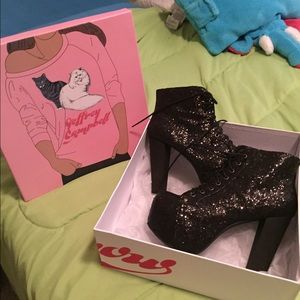 Jeffrey Campbell Glitter Boot Size 8 MAKE AN OFFER
